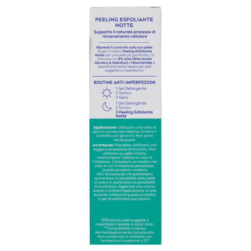 Nivea Derma Skin Clear Peeling Esfoliante Notte 40 ml